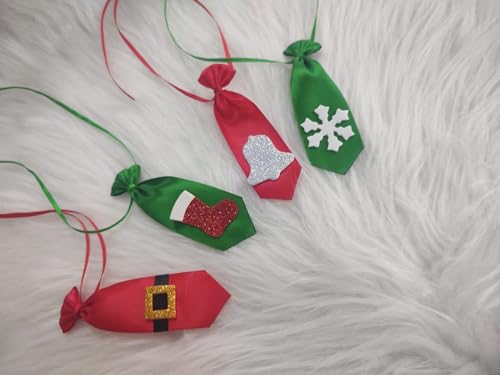 Kit c/100 Gravatas Pet Natal Papai Noel (Sortido)