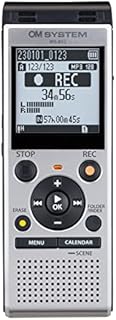 Wysokiej jakości dyktafon cyfrowy OM SYSTEM WS-882 z mikrofonami stereofonicznymi, 6 programami nagrywania, bezpośrednim połączeniem USB, zintegrowaną podstawką i 4 GB pamięci, VCVA