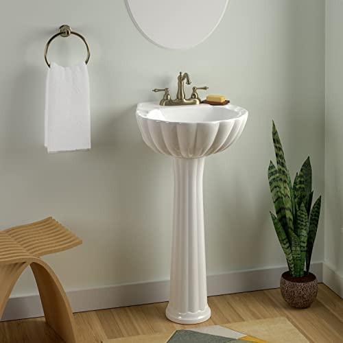 Barclay Bali Pedestal Lavatory 8inches Widespread Barclay Bali Pedestal Lavatory 8inches Widespread