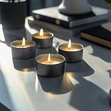 Horeca Candles - podgrzewacze 8 godzin czasu palenia – białe – 200 sztuk – w woreczku – aluminiowa obudowa – świece do świętowania, dekoracji, na wesele, do gastronomii, na imprezę – bezzapachowe –