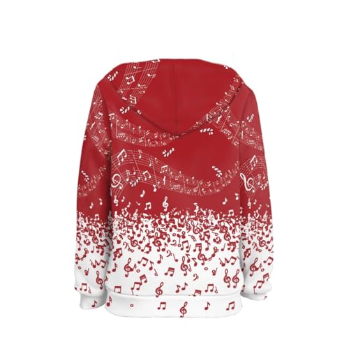 GLUDEAR Boys Girls 3D Print Ugly Christmas Pullover Hoodies Hooded Sweatshirts with Pocket Age 4-152