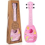 17 Inch Kids Ukulele Guitar Toy 4 Strings Mini Children Musical Instruments Educational Learning Toy for Toddler Beginner Keep Tone Anti-Impact Can Play with Picks/Strap/Primary Tutorial