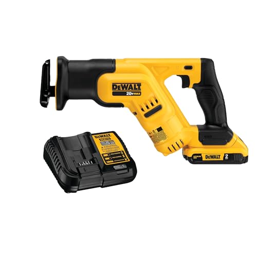 DEWALT 20V MAX* Cordless Reciprocating Saw Kit, Compact, 2-Amp Hour (DCS387D1) by DEWALT - Used condition - US$161.50