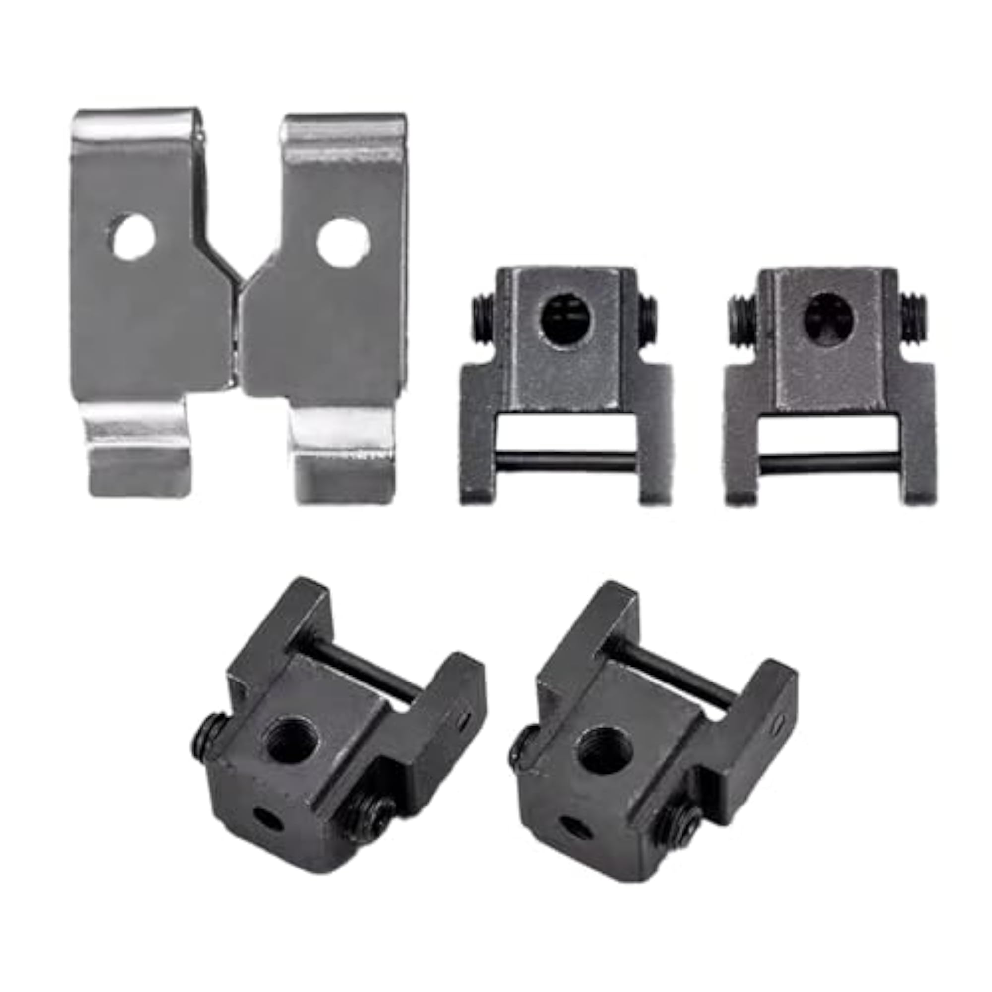 Scroll Saw Blades Holders Pin-less Adapter Wire Saw Clamps, 2 Pieces Set