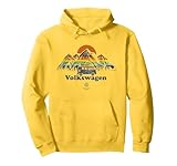 Volkswagen Campervan Colour Stripe Mountains Pullover Hoodie