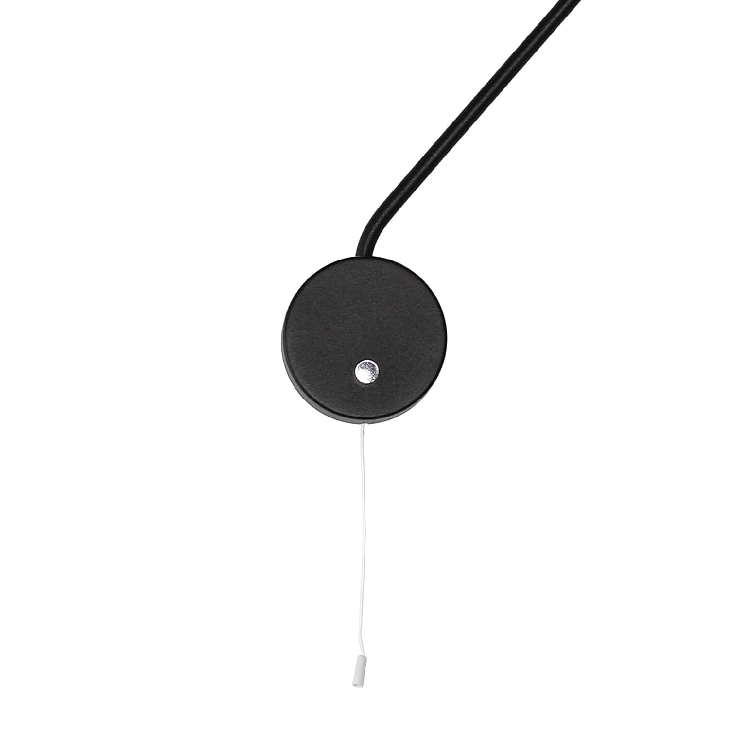 Licht-Erlebnisse Wandleuchte Metall Schwarz Wohnzimmer Flur Schlafzimmer H:45 GU10 max. 35 Watt Schalter Zylinder Modern flexible Wandlampe Innen EYE