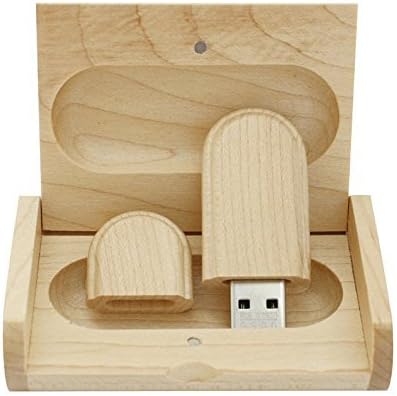 Maple Wood USB Flash Drive with Wooden Box U Disk Memory Stick Pen drive (8GB, 3.0)