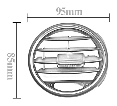 Grille d'aération Porsche 987 climatisation console centrale panneau tailles A B C - 6