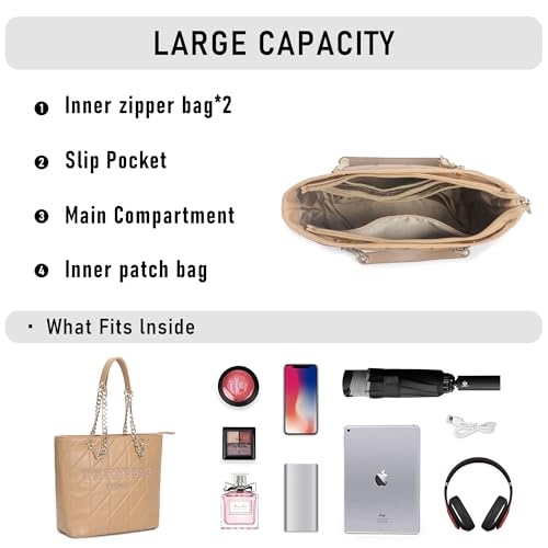 Image of Chinllo Tote Bag for Women, Medium Top Handle Handbags Purse