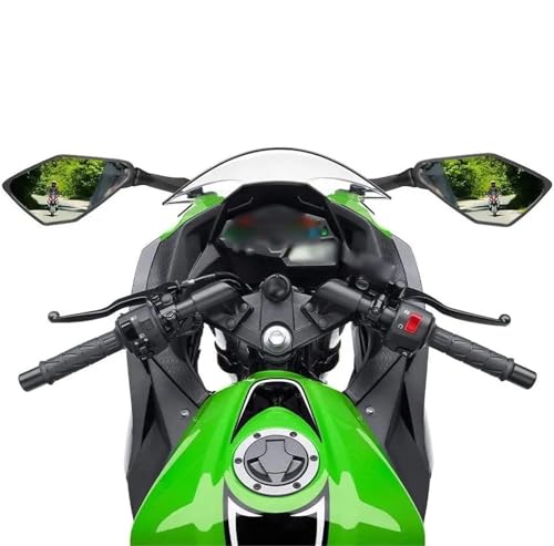Espejo retrovisor de motocicleta compatible con carenado de Ninja ZX6R EX300 250R 4