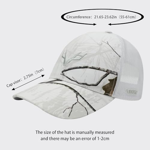 Image of LOOGU Fishing Hat Mesh Back for Men Women Adjustable Baseball Trucker Cap Snapback Hats