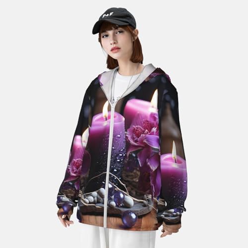 Chaqueta protectora solar unisex de manga larga con capucha miniatura 4