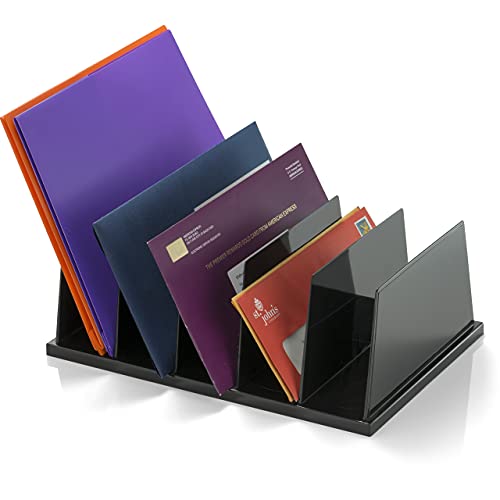 Standard Sorter Officemate recyclé noir à 5 compartiments pour bureau - 4