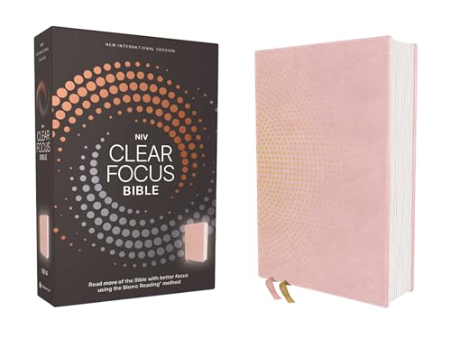NIV, Clear Focus Bible, Leathersoft, Pink: Read more of the Bible with better focus