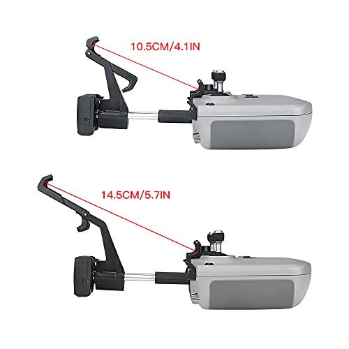 Tmom Soporte frontal extendido para DJI Air 2s/Mavic Air 2/Mini 2 Drone Smartphone Holder Tablet Mount Clip (con cordón grueso)