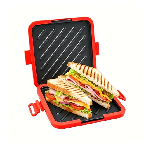 Microwave Toaster & Sandwich Maker, Microwave Panini Press, Grilled Cheese & Toastie Maker