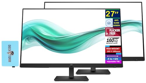 HP Series 3 Pro 327pf 27" FHD IPS Monitor w/5ms Response Time (2-Pack)