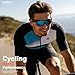 SEKKAF Polarized Sports Sunglasses for Men Women and Youth, UV400 Protection Ideal for Cycling Baseball Fishing Golf Running