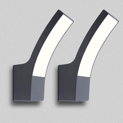 Lampe Murale Extérieur LED 10W 3000K Éclairage de Jardin IP65 Lot de 2