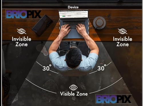 Image of Pxin BrioPix 17.3 Inch (16:9) Laptop Privacy Screen Filter - NO Eye Strain | Anti-Blue Light + Anti-Glare | BLUV Block Tech | Privacy Screen for 17 .3 Inch
