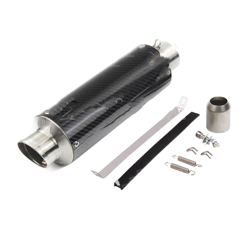 Silencieux d'échappement moto carbone brillant type B3 pour look premium