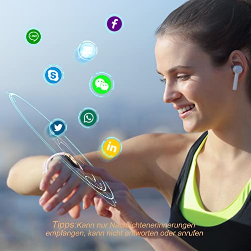 TUYOMA Smartwatch Damen, 1,3 Zoll Touchscreen Fitnessuhr Damen, IP68 Wasserdicht Sportuhr Schrittzähler mit Herzfrequenz, SpO2, Schlafmonitor, für iOS und Android - Image 5