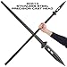Reapr 11703 Survival Spear, Stainless Steel Hunting Spear, Tactical Throwing Spear, Nylon-Fiberglass Tactical Spear Handle, Decisive Hunting Gear