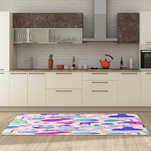 Alfombrillas de cocina antideslizantes lavables VAPOKF de 2 piezas 3