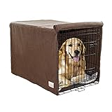 My Doggy Place Ultra Absorbent Microfiber Chenille Small Dog Crate Cover for Pets, Premium, Durable, Washable Kennel Protector Privacy Shield (36 x 24 x 24, Brown)