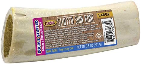 Cadet Double Stuffed Shin Bones for Dogs Bacon & Cheese Large (1 Count)