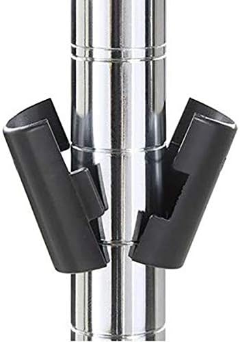 Miniatura 3 de 52 clips de alambre negro para postes de 1 pulgada  Clips de plástico duraderos para bloqueo de estantes, piezas de repuesto para estantes metro,