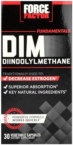 Force Factor DIM Pills to Decrease Estrogen in Men, Diindolylmeth...