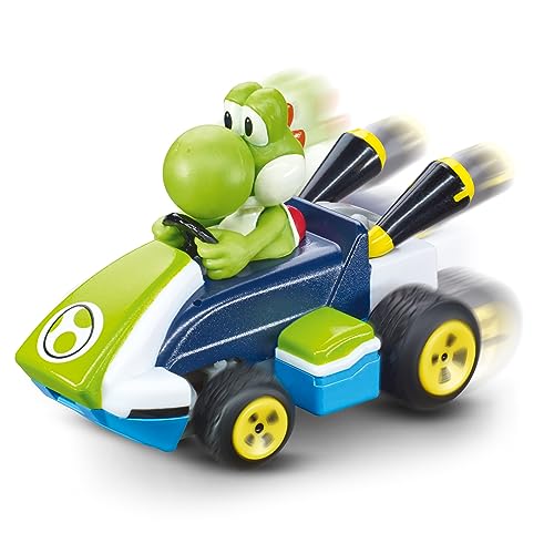 Velocità: fino a 5 km/h 2,4GHz Mario Kart(TM) Mini RC, Yoshi (Paperbox) (370430004P)