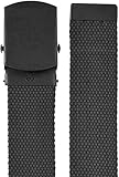 Länge 130 cm, Breite 30 mm normani Gürtel mit Metallverschluss Oliv/Schwarz/Blau Farbe Schwarz