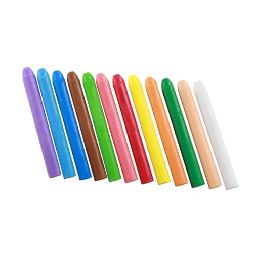 ADOCARN 12 Piezas Tiza De Colores Sin Polvo Tiza Soluble Multifuncional Para Profesores Pizarra o Suelo
