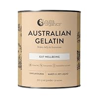 Nutra Organics Australian Gelatin Unflavoured 300g | Pure Collagen Protein with Key Amino Acids | Ideal for making Gummies+Jellies (25 Serves)