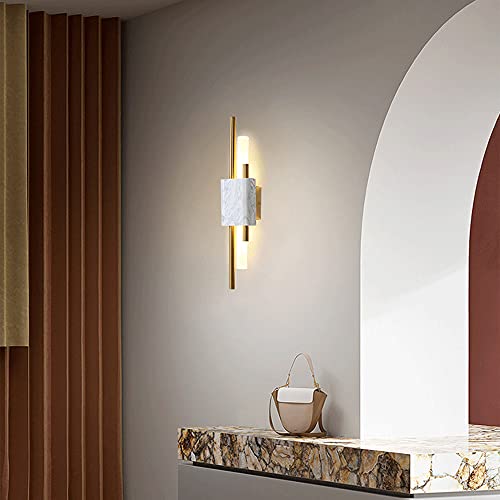 Accesorios de iluminación G9 de mármol y apliques de pared de metal 2
