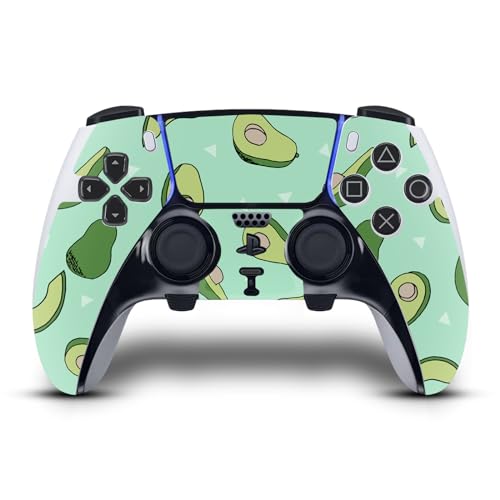 Head Case Designs Licenza Ufficiale Andrea Lauren Design Avocado Mix Arte Vinile Sticker Gaming Pelle Adesivo Compatibile con Sony Playstation 5 PS5 DualSense Edge Controller