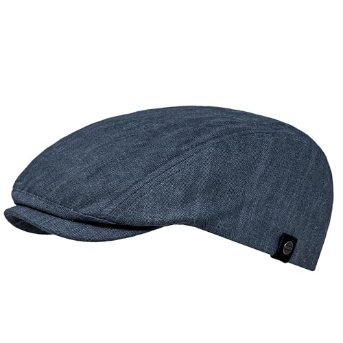 WEROR Herren Schiebermütze Flatcap Schirmmütze Cap Mütze WEROR-416.1 (57-58, Marine)