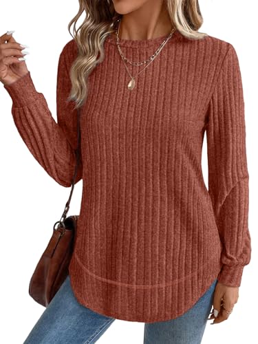 Womens Fall Fashion 2025 Long Sleeve Tops for...