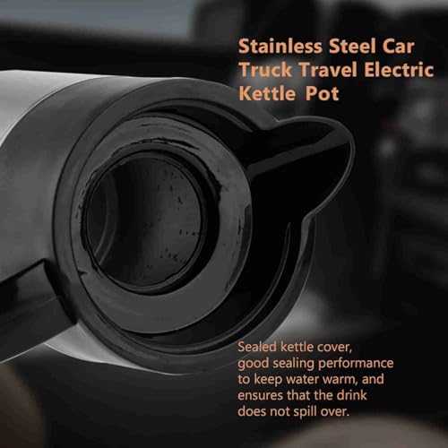 Tetera eléctrica para auto 12V/24V 1300ml acero inoxidable miniatura 5
