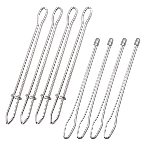 SYEYCW 8 Stück Einfädler für Nadeln, Durchziehnadeln Einfädler, Elastische Einfädler für Kordelzüge, Durchziehnadeln Kordelzug, Crafting-Seil-Schnur Ziehen Gewindewerkzeug für DIY Nähen Basteln