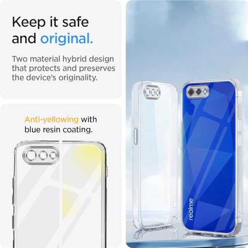 Image of Jkobi Back Cover for Realme C2 (Silicone Clear Shockproof Case with Camera Protection | Soft and Flexible | Transparent)