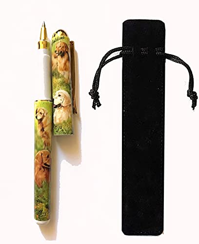 Golden Retriever Gift. Beautiful Rollerball Pen.
