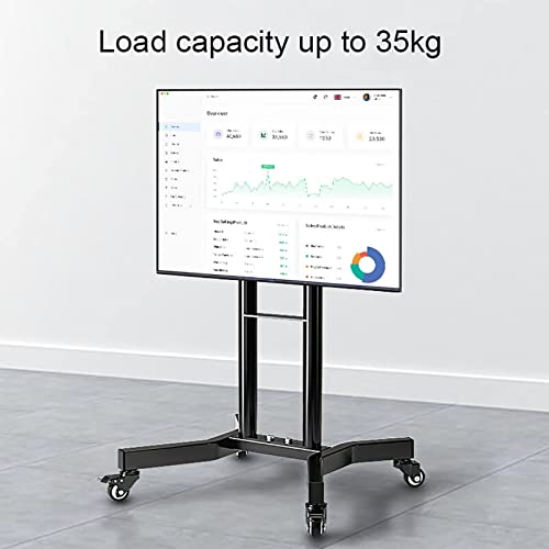 Soporte móvil para TV ajustable para piso 32-65 pulgadas miniatura 5