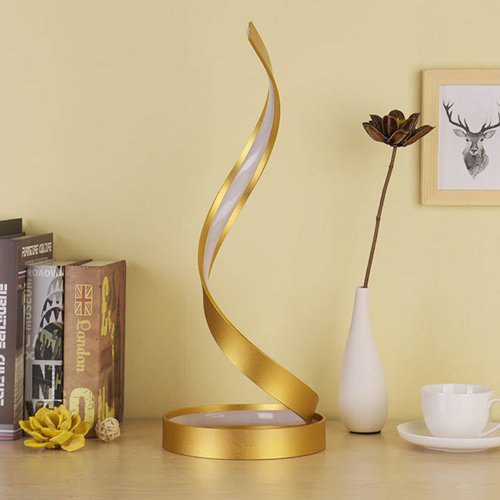 Modeen Lampada da tavolo a spirale LED, lampada da...