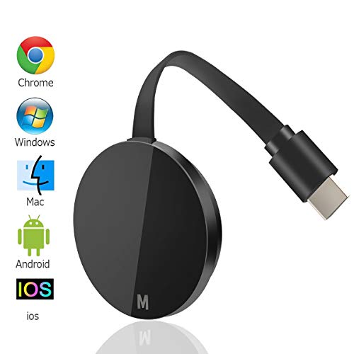 Wireless WiFi Display Dongle HDMI WiFi Dongle Inalámbrico con Pantalla 4K HD, 5G WiFi Display Receiver Soporte Miracast Airplay DLNA para Chromecast / Android / iOS / PC / TV / Monitor / Proyector