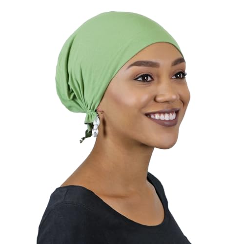 Hats Scarves & More Chemo Headwear Cancer Scarf 50+ UPF Sun Protection Pre Tied Headscarf Head Coverings Cotton Celeste