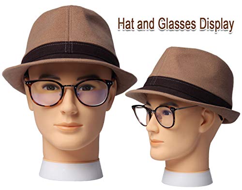 Newshair Bald Mannequin Head Male Wig Head Professional Cosmetology For Wig Making And Display Hat Helmet Glasses Or Masks Display Head Model With Free Clamp Stand #TOP2