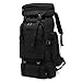 NBWS Sac à Dos Randonnée ，80L Sac à Dos Militaire Tactiques de Multifonction avec Housse de Pluie，pour Camping Pêche Randonnée Escalade Alpinisme Cyclisme Ski Sac à Dos Tactiques pour Voyager-Noir